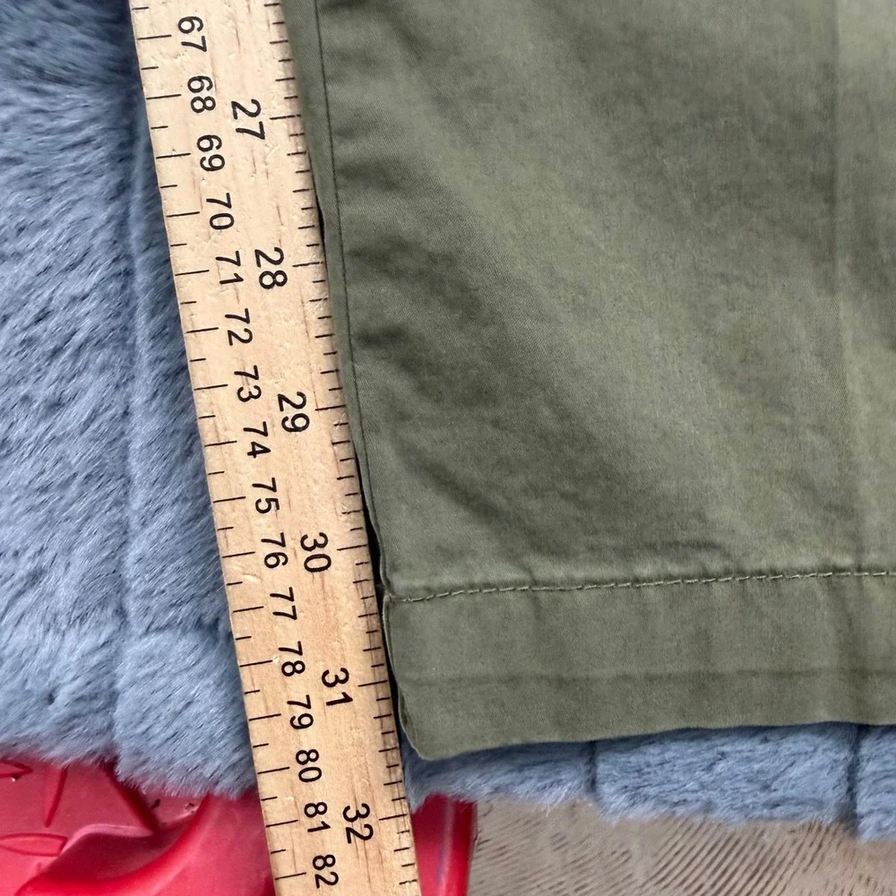 Hugo Boss Kane-L Regular Tapered Chino Pants Olive Green 50509290 Mens 36R